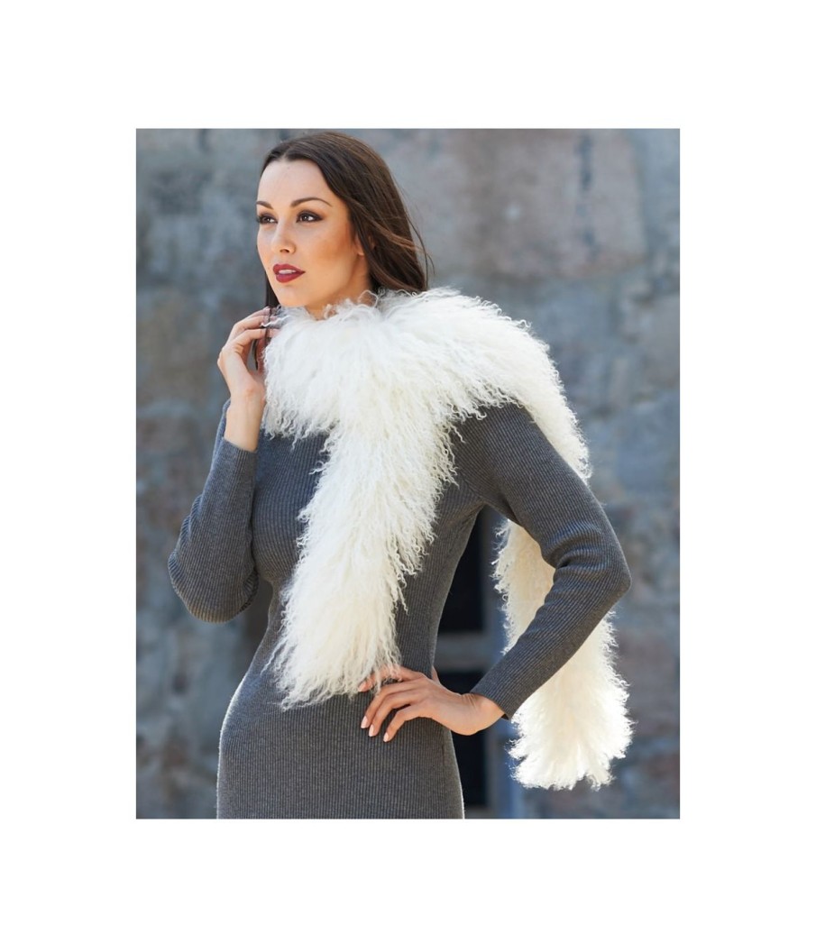 The Paula Silver Fox Fur Boa Scarf